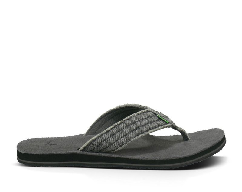 Sanuk Fraid Not Men\'s Flip Flops Grey | Canada 251CTV